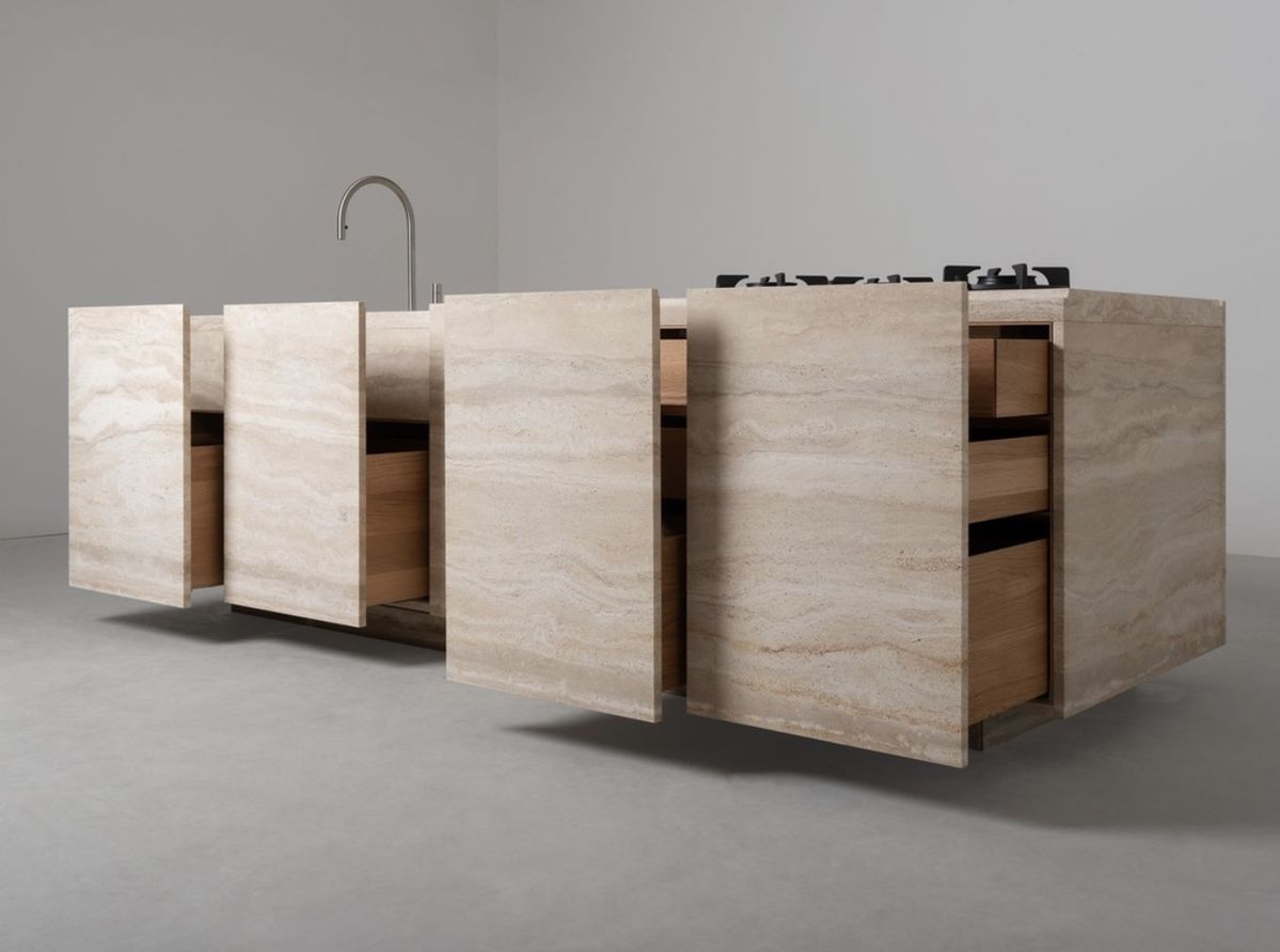 سطح روی کابینت